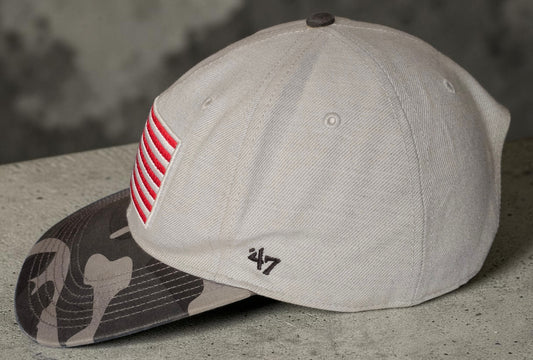 '47 Brand Snapback Cap – US Flag & Camo Design – Operation Hat Trick (OHT) Edition 🇺🇸🪖