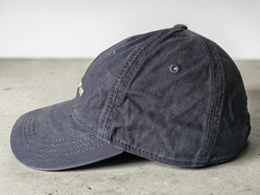 Tommy Hilfiger Vintage Dad Cap – Dark Blue with Leather Strapback – 100% Cotton – One Size