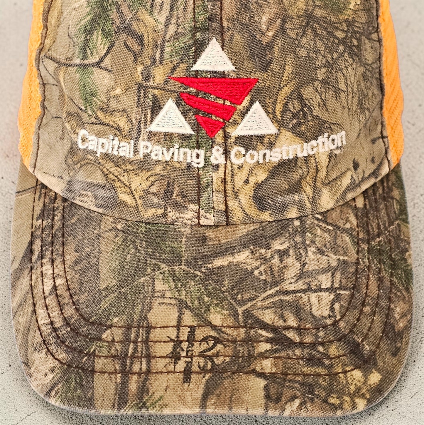 🧢 Vintage Realtree Camo Trucker Hat – Capital Paving & Construction