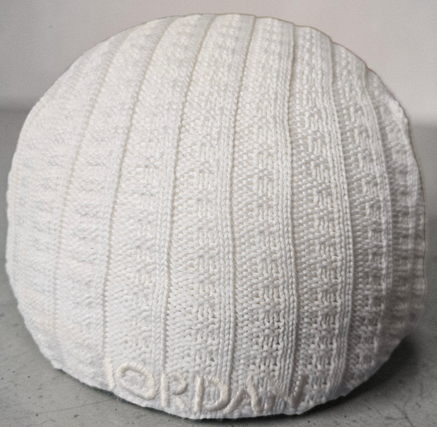Vintage Jordan Jumpman Knit Cap – Creme/Off-White – Strick-Optik – Gr. M/L