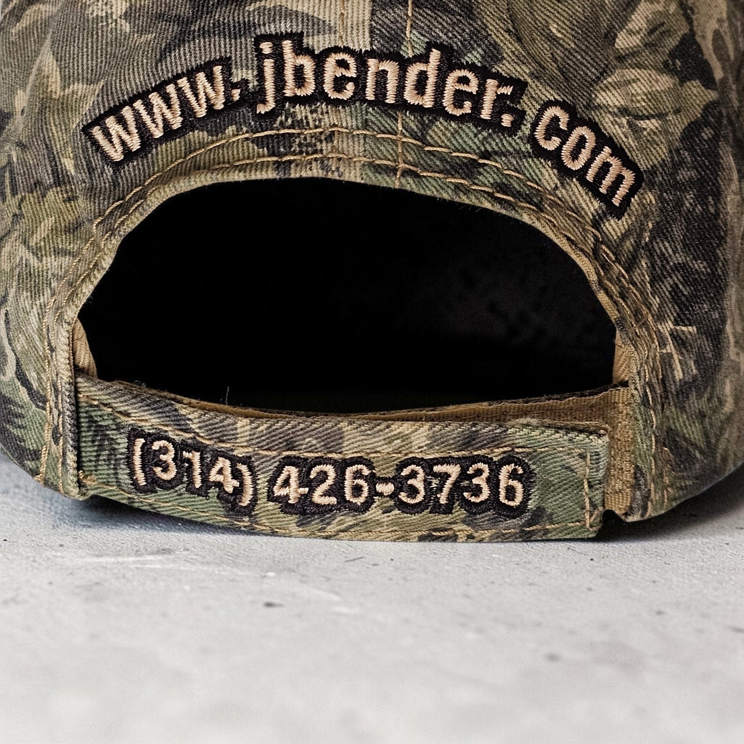 🧢 Vintage Camo "John B. Bender Inc." Trucker Cap