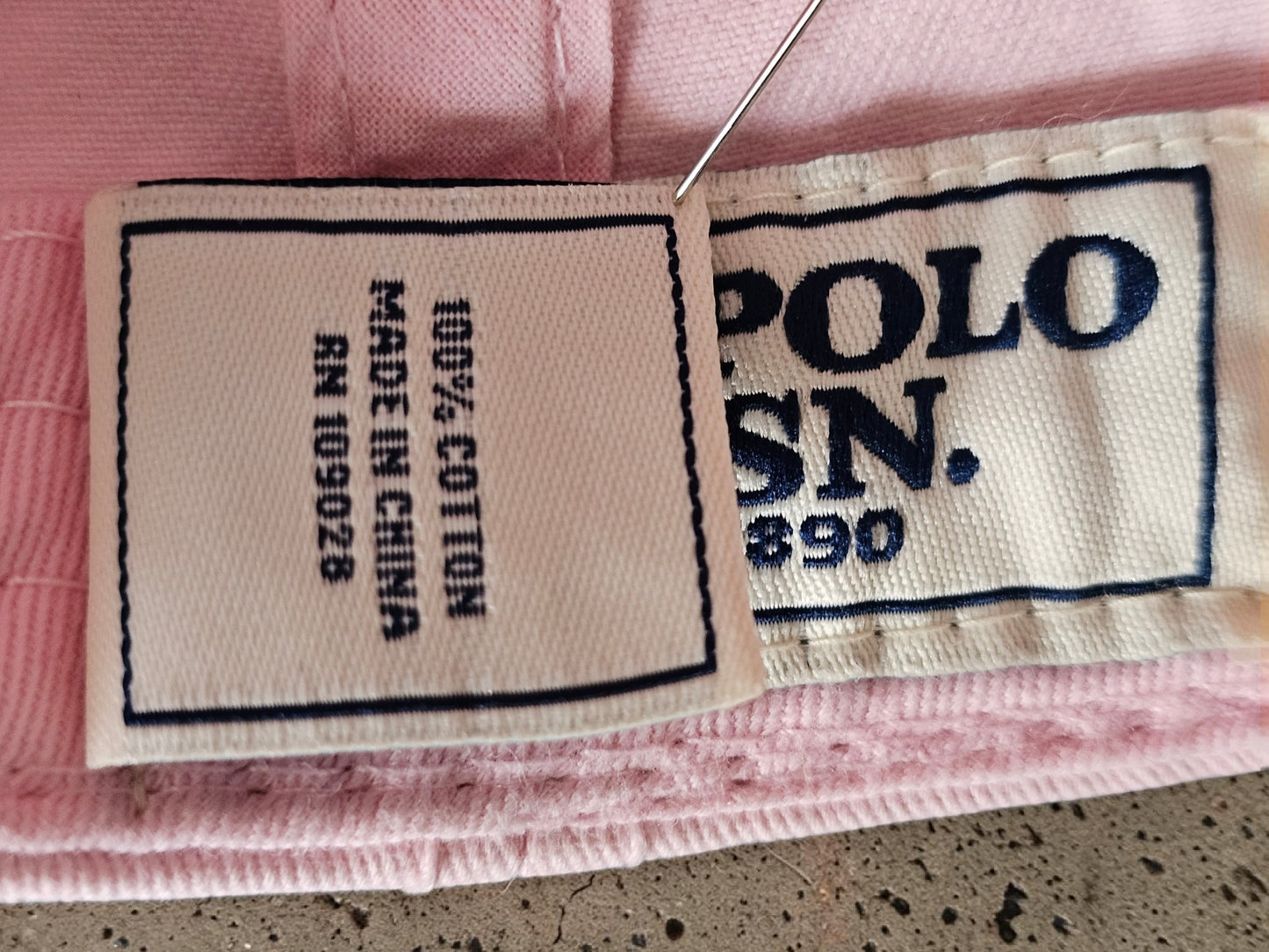 🧢 U.S. Polo Assn. Vintage Cap – Classic Pastel Pink