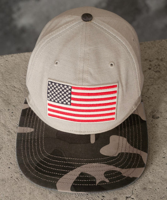 '47 Brand Snapback Cap – US Flag & Camo Design – Operation Hat Trick (OHT) Edition 🇺🇸🪖