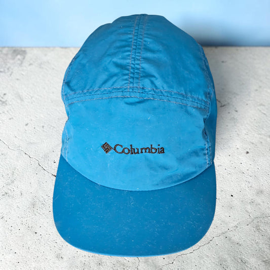 🧢 Vintage Columbia Sportswear 5-Panel Cap – Made in USA Corpcore Trend Royal Blue