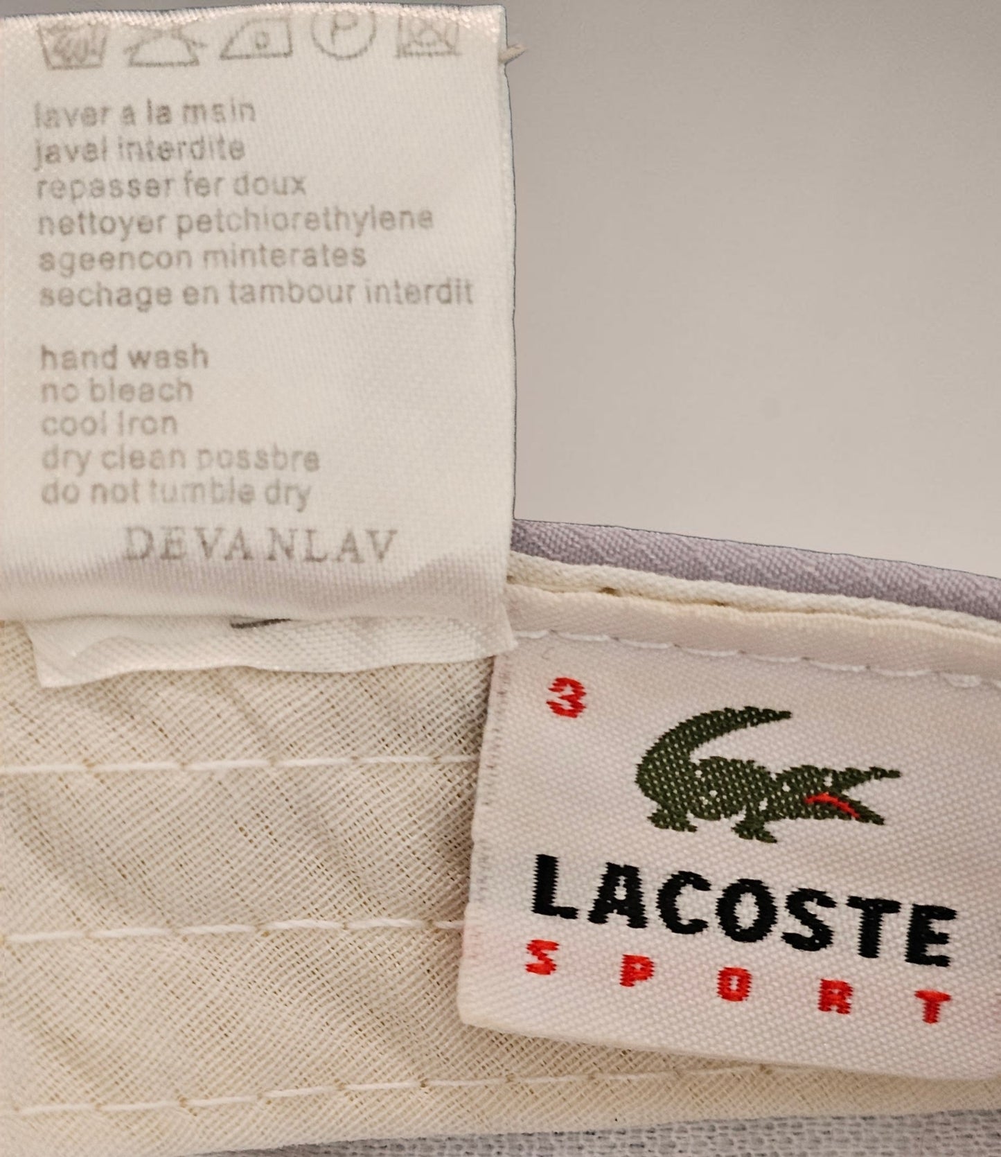 Lacoste Sport Vintage 5-Panel Cap – Hellgrau Ripstop 🐊 S